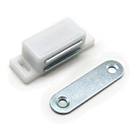 Магнит мебельный L-45 h-14 белый (4шт/уп)