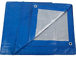 Тент тарпаулин синий/серебро 3х6м