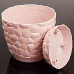 Кашпо Камни 1,4л D150мм чайная роза М3172