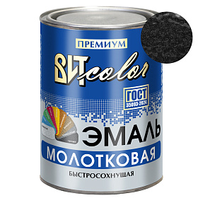 Эмаль с молотковым эффектом  "Черная" 0,8 кг.