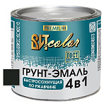 Грунт-эмаль  по ржавчине черная быстросохнущая  ВИТ color 1,8 кг.