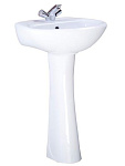 Умывальник-тюльпан с пьедесталом Соната-54 белый, с отв.