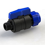 Кран шаровый обжим-наруж 32-1 ПЭ PN16