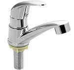 Кран BRIMIX на одну воду, шаровый, хромированный, из высокопрочного АБС