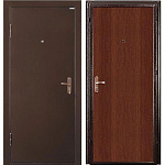 Дверь метал. 850х2050х80мм. правая СПЕЦ мет/МДФ итал. орех