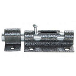 Засов накладной Основной с круглым ригелем (серый.)