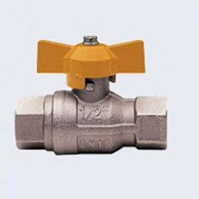 Кран шаровый газ. вн.-вн. DN-15 баб. Галлоп