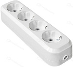 Колодка розеточная 4гн. с/з TANGO АБС-пластик