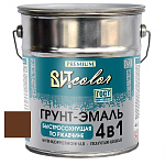 Грунт-эмаль  по ржавчине шоколад быстросохнущая ВИТ color  4 кг.