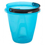 Ведро пласт. 8 л. Лайт прозрач. голубое