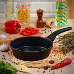 Сковорода  24см антипригар, Гурман Verde, черная ГМ2401ВИ, индукция