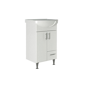 Тумба для ванной Веста-52 с раковиной Альфана--52