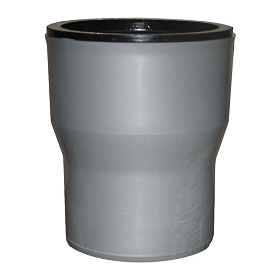 Муфта канализ. внутренняя однораструбная переходная чугун/пластик 125х110мм с уплотнителем СИНИКОН