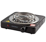 Плита эл. "ENERGY" EN-902В 1 конф. 1,0кВт/220 (тэн), чаша нерж., черная