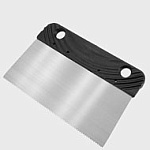 Шпатель зубчатый 200мм А2, пласт. ручка, для нанесения клея