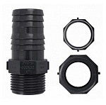 Штуцер 1 п/п, полипропиленовый, из АБС пластика