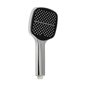 Лейка душевая квадратная, массажная, из высокопрочного АБС пластика, цвет хром