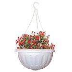 Кашпо подвесное Джулия 3,5л белое М1457