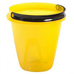 Ведро пласт. 8 л. Лайт прозрач. желтое