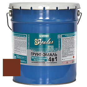 Грунт-эмаль  по ржавчине красно-кор. быстросохнущая  ВИТ color/ВИТ колор 18 кг.