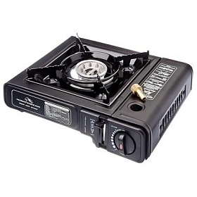 Газ.плита ЧИНГИСХАН портативная (с переходником) в кейсе