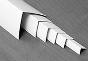 Угол ПВХ 40х40х3000мм накладной белый