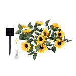 Гирлянда садовая на солнечной батарее Подсолнухи, 25 лампочек