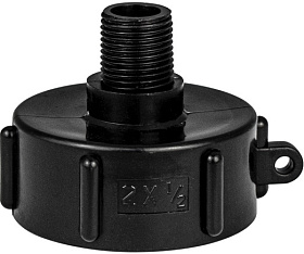 Переходник для еврокуба 2"х1/2" с наруж резьбой, из АБС  пластика
