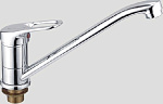 Смеситель д/кухни c гайкой L4937, хром