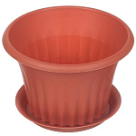 Горшок д/цветов Idea Кэрол 1,5л 18х12см терракот. М3156