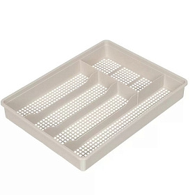 Лоток для столовых приборов 34х25.5х4.5 см, в асс, Полимербыт, 4 316 400