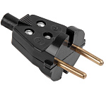 Вилка эл.  В6-001 черн.