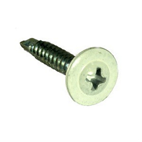 Саморез 4,2х25мм с пресс-шайбой, наконечник сверло (70 шт) слонова кость RAL1014