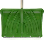 Лопата снеговая 465х340 Крепышок с оц. планкой на заклепках цветная