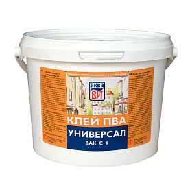 Клей "ПВА" универсал ВАК-С-6, 0,9 кг.(ведро)
