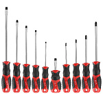 Набор отверток с магнитным наконечником P.I.T. ADVANCE HSDR04-0010 (10шт, Cr-V, PH0-PH3, SL3-SL8)