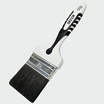 Кисть Black White для финишных работ 125х25мм, темн. ворс, 2К ручка
