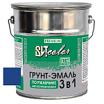 Грунт-эмаль по ржавчине 3 в 1 синяя  ВИТ color  5 кг.