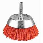 Кордщетка чашечная P.I.T. 50x1,2мм, нейлоновая проволока, хвостовик 6 мм (APLS11-CN50)