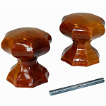 Ручка-кнопка ЙО-Орех фигурная