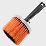 Кисть маховая 110мм, светлая синтетическая щетина из полиэстера, пластик. ручка 