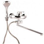 Смеситель д/ванны "Белые Колодези" шар.40мм излив див-р картриджный L-нос 35смTYE-2025 (TY-758-35)