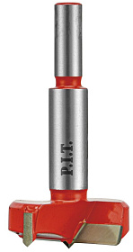 Сверло Форстнера с карбидными вставками P.I.T. Ø15x88мм, круглый хвостовик, центр. шип (AWOD02-0015)