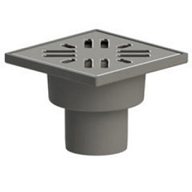 Трап РР 50 (100х100) вертик. спуск с метал. решеткой