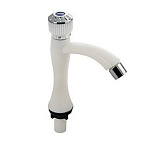 Кран на раковину BRIMIX на одну воду, металлокерамика, из высокопрочного АБС, белый