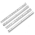 Направляющие роликовые StahlBuro 450/0,8мм белые  (2шт.) 