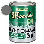 Грунт-эмаль по ржавчине 3 в 1 темно-серая  ВИТ color/ВИТ колор  0,8 кг.