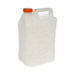 Канистра пищевая 5л ручка сверху, белая