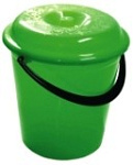 Ведро пласт.  8 л. с крышкой (м)