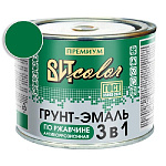 Грунт-эмаль по ржавчине 3 в 1 зеленая ВИТ color/ВИТ колор  0,4 кг.